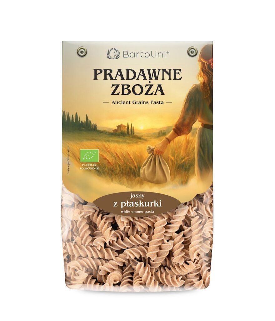 MAKARON (Z PŁASKURKI JASNY) ŚWIDERKI BIO 250 g – BARTOLINI (PRADAWNE ZBOŻA)