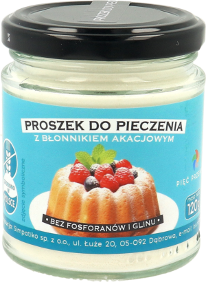 PROSZEK DO PIECZENIA Z BŁONNIKIEM AKACJOWYM BEZGLUTENOWY 120 g - PIĘĆ PRZEMIAN