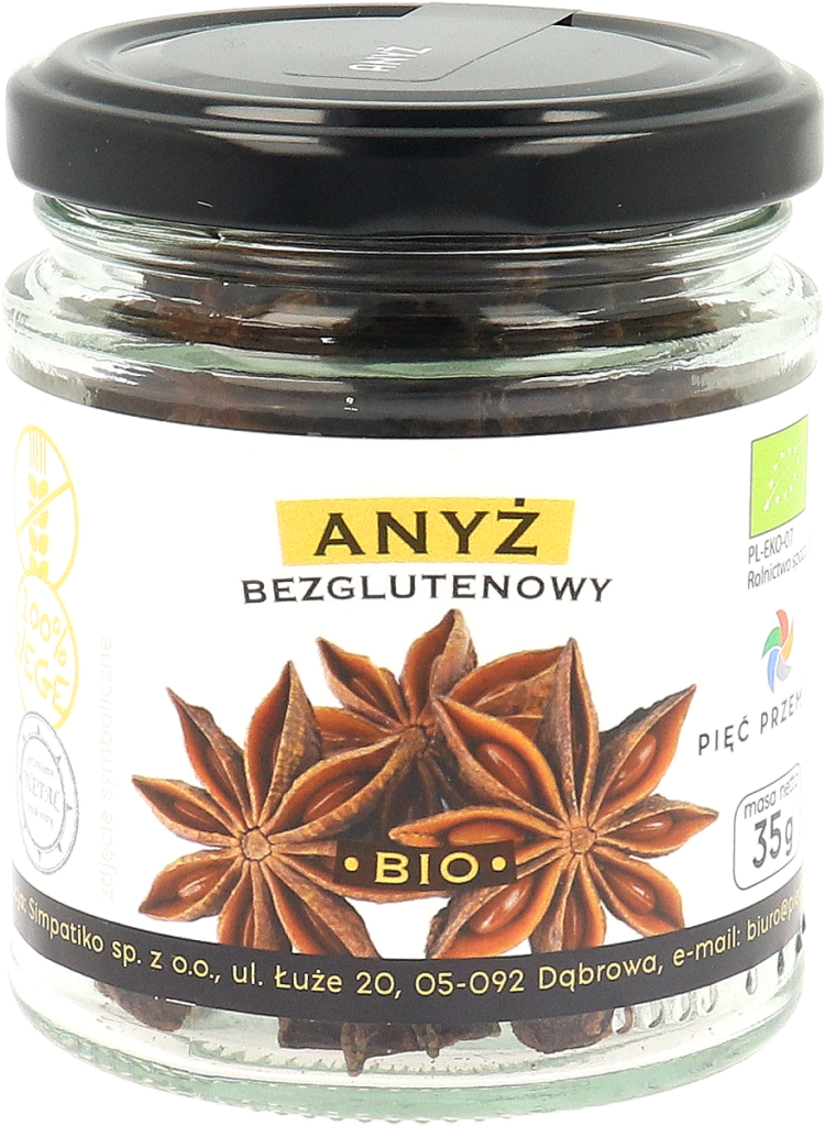 ANYŻ GWIAZDKOWY BEZGLUTENOWY BIO 35 g – PIĘĆ PRZEMIAN