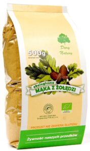 przecena MĄKA Z ŻOŁĘDZI BEZGLUTENOWA BIO 500 g - DARY NATURY