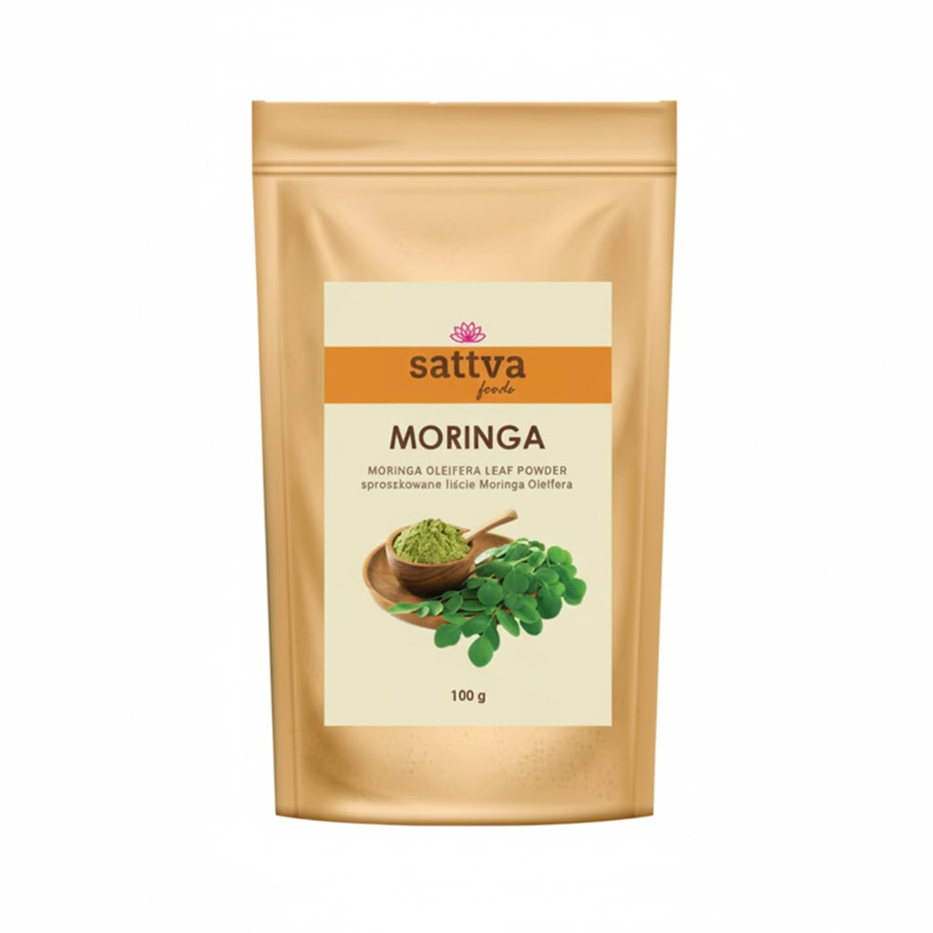 MORINGA OLEIFERA SPROSZKOWANA 100 g – SATTVA (FOODS)