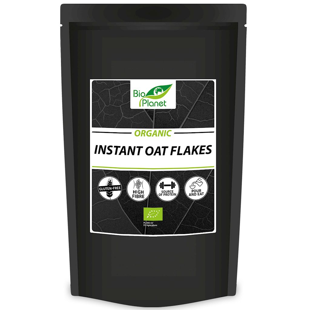 PŁATKI OWSIANE BŁYSKAWICZNE BEZGLUTENOWE BIO 500 g – BIO PLANET INTERNATIONAL
