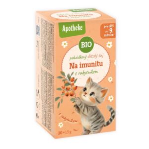 przecena HERBATKA BAJKOWA DLA DZIECI - DZIKA RÓŻA, MIĘTA PIEPRZOWA, RUMIANEK I ROKITNIK BIO (20 x 1,5 g) 30 g - APOTHEKE