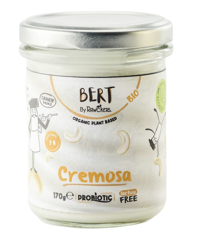 przecena WEGAŃSKA ALTERNATYWA ŚMIETANY Z ORZECHÓW NERKOWCA BIO 170 g – BERT