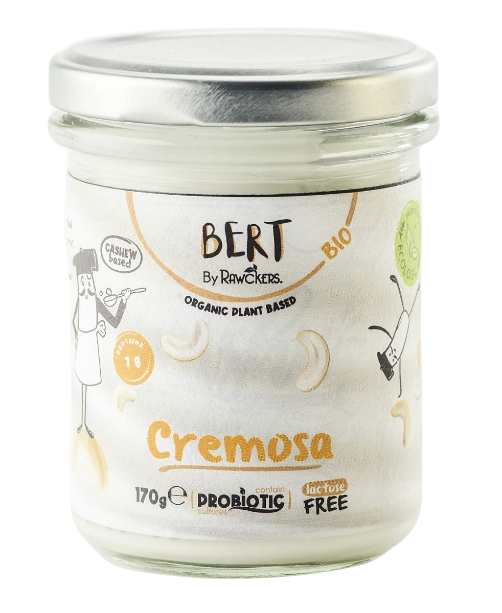 przecena WEGAŃSKA ALTERNATYWA ŚMIETANY Z ORZECHÓW NERKOWCA BIO 170 g - BERT