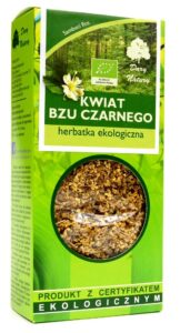 przecena HERBATKA Z KWIATU CZARNEGO BZU BIO 50 g - DARY NATURY