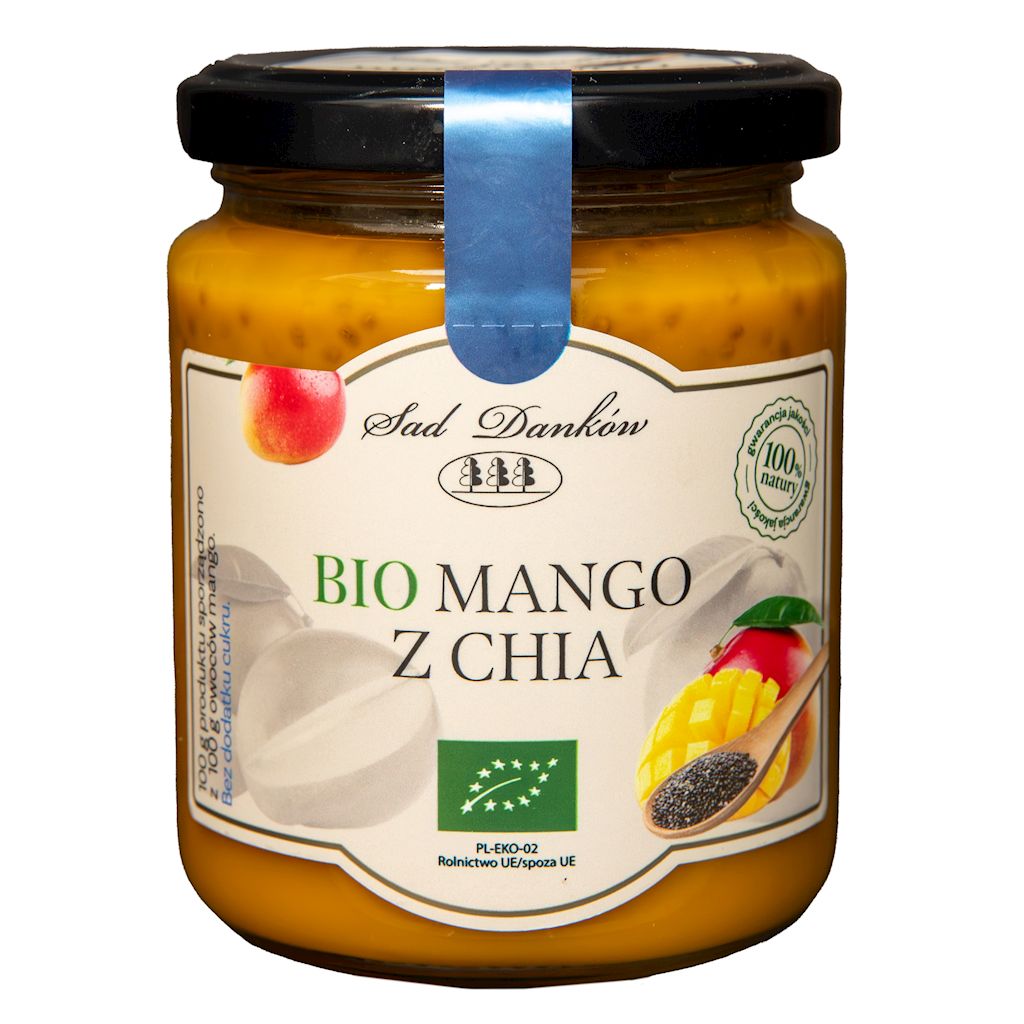 MANGO Z CHIA BEZ DODATKU CUKRÓW BIO 250 g – SAD DANKÓW