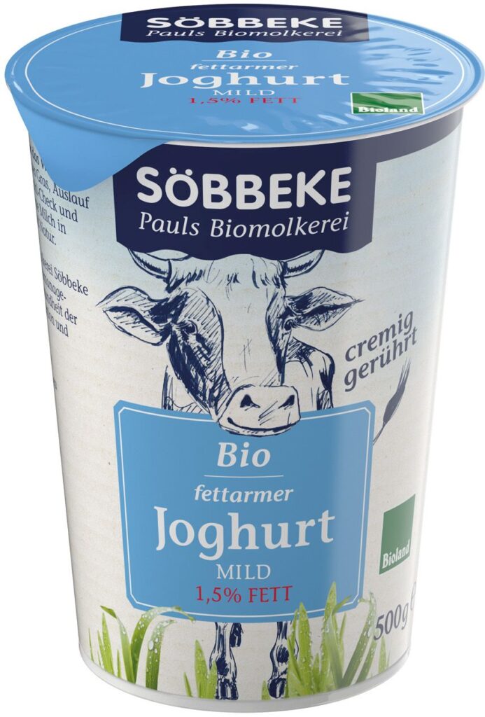 przecena JOGURT NATURALNY (1,5% TŁUSZCZU W MLEKU) BIO 500 g – SOBBEKE