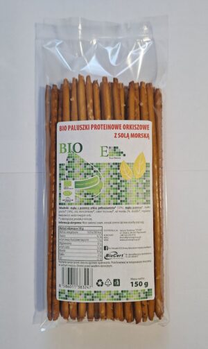 PALUSZKI PROTEINOWE ORKISZOWE PEŁNOZIARNISTE SOLONE BIO 150 g - ENVOY
