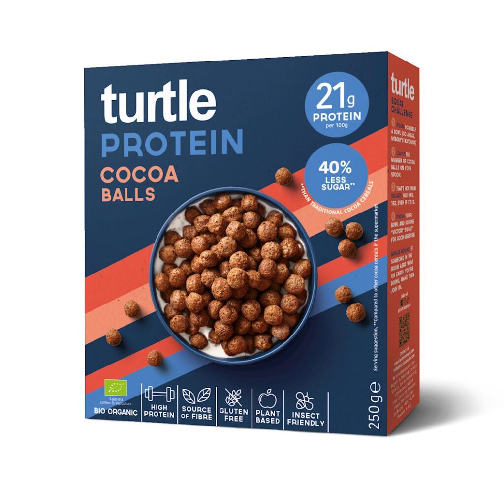 KULKI PROTEINOWE KAKAOWE BEZGLUTENOWE BIO 250 g – TURTLE