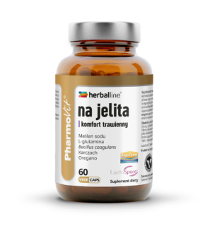 KAPSUŁKI NA JELITA I KOMFORT TRAWIENNY BEZGLUTENOWE 60 szt. - PHARMOVIT (HERBALLINE)