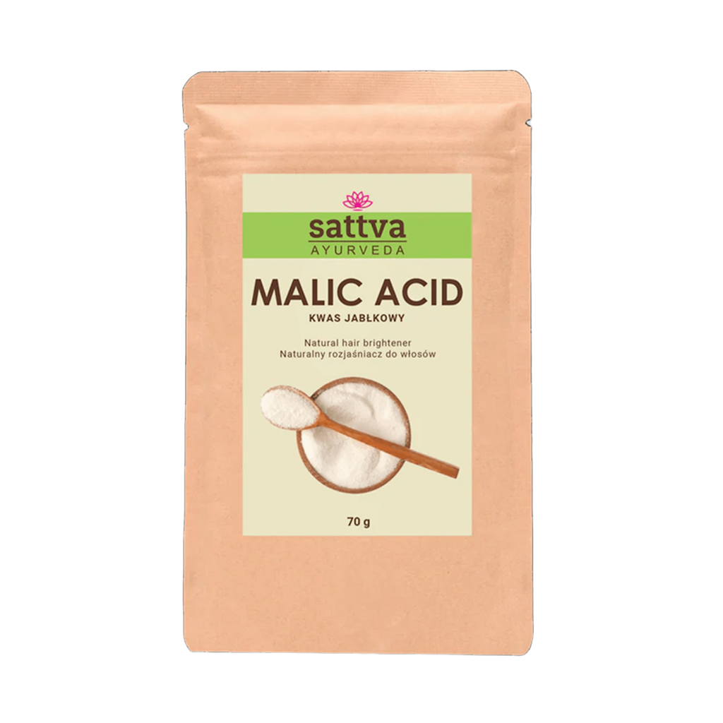 KWAS JABŁKOWY NATURALNY ROZJAŚNIACZ DO WŁOSÓW 70 g – SATTVA (AYURVEDA)
