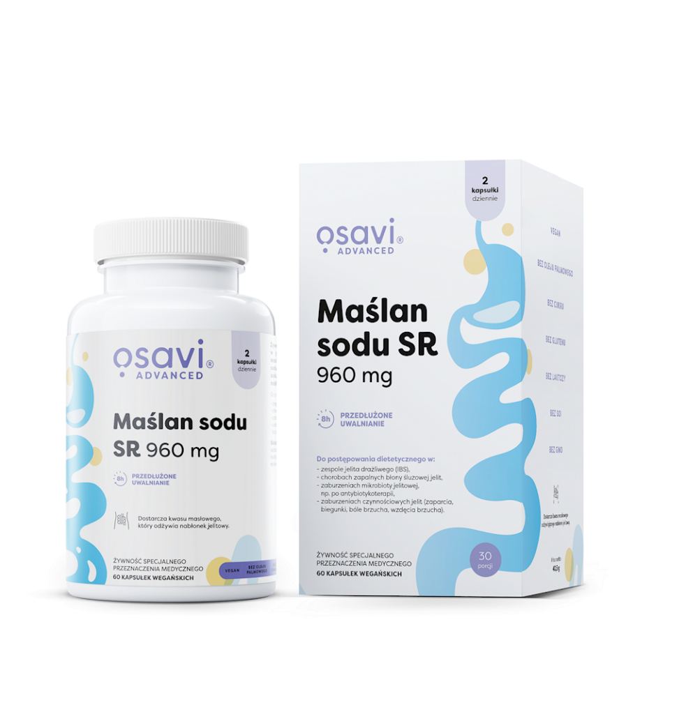MAŚLAN SODU (960 mg) BEZGLUTENOWY 60 KAPSUŁEK – OSAVI