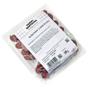 KABANOSY Z DZICZYZNĄ 100 g - FARMY ROZTOCZA (NA ZAMÓWIENIE)