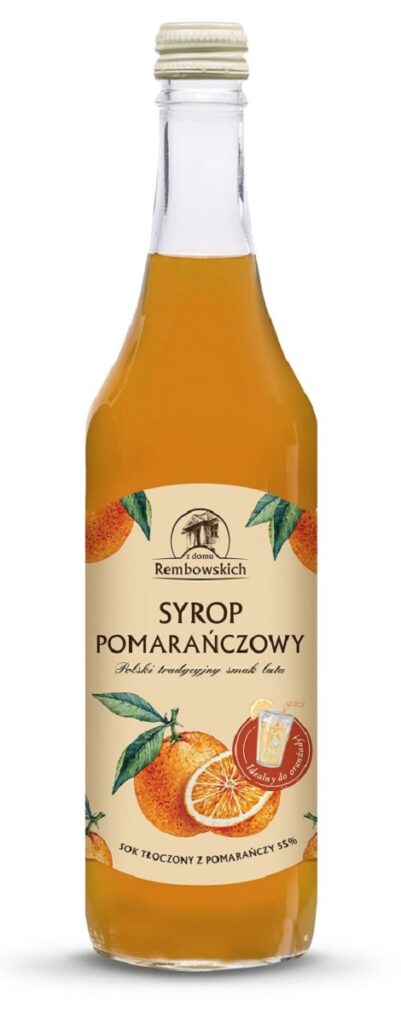SYROP POMARAŃCZOWY 500 ml – REMBOWSCY