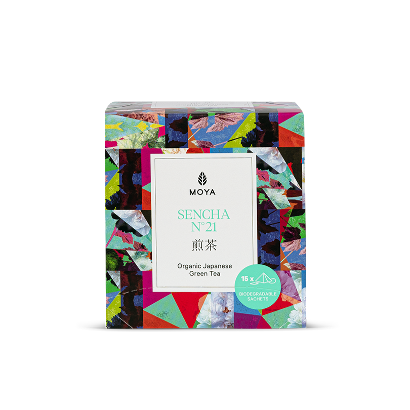HERBATA ZIELONA SENCHA JAPOŃSKA BIO (15 x 1,5 g) 22,5 g – MOYA MATCHA