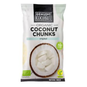 KOKOS KAWAŁKI ŚWIEŻE BEZGLUTENOWE BIO 30 g - GENUINE COCONUT
