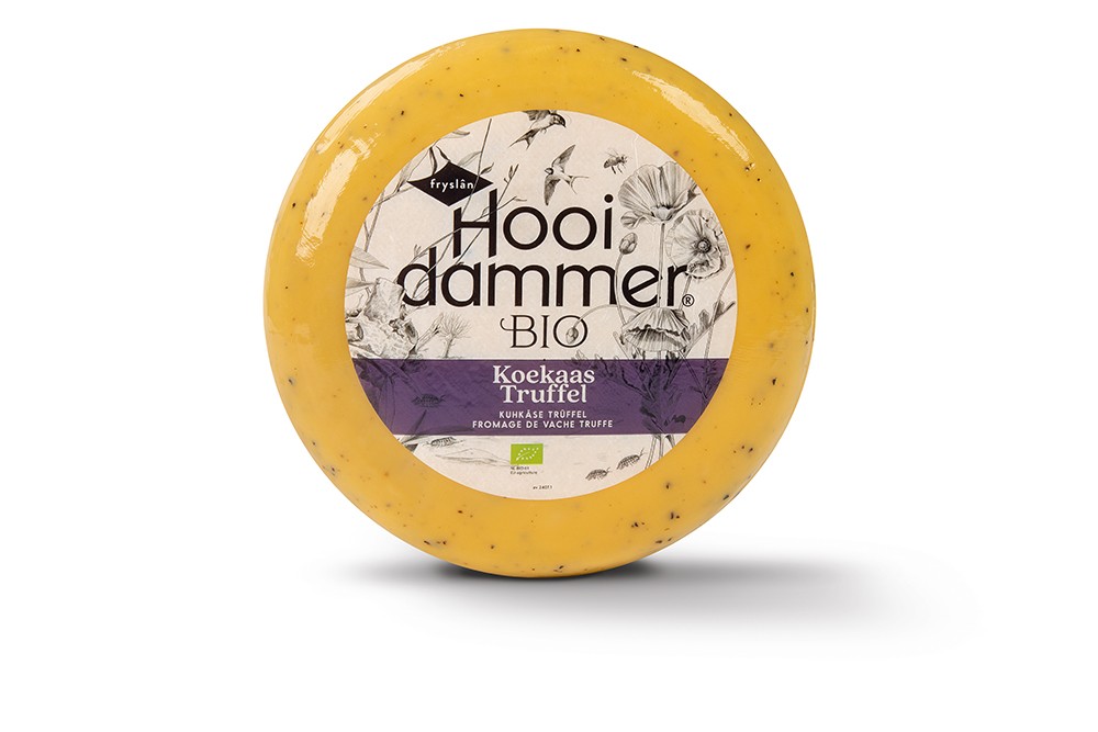 SER ŻÓŁTY DOJRZEWAJĄCY Z TRUFLĄ BIO (około 2,25 kg) – HOOIDAMMER