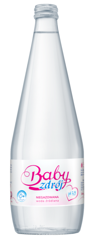WODA ŹRÓDLANA NIEGAZOWANA 700 ml (SZKŁO) - AQUA EAST (BABY ZDRÓJ)