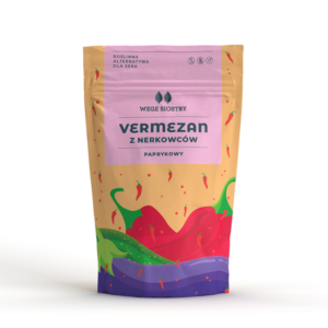 WEGAŃSKA ALTERNATYWA SERA TWARDEGO TARTEGO Z ORZECHÓW NERKOWCA Z PAPRYKĄ WĘDZONĄ BEZGLUTENOWA 90 g - WEGE SIOSTRY