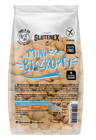 BISZKOPTY MINI BEZ DODATKU CUKRÓW BEZGLUTENOWE 85 g – GLUTENEX