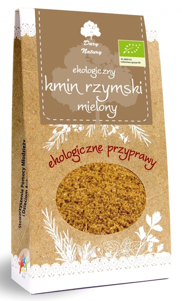 przecena KMIN RZYMSKI MIELONY BIO 30 g – DARY NATURY