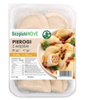 przecena PIEROGI Z MIĘSEM BEZGLUTENOWE 280 g - BEZGLUTENOVE
