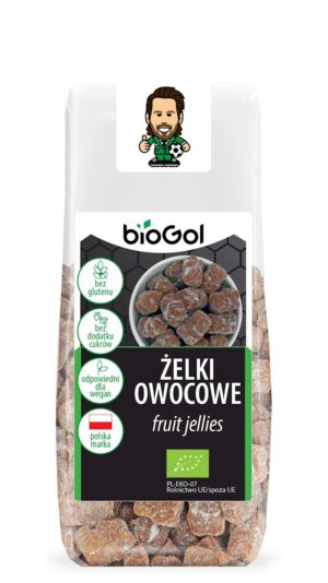 ŻELKI OWOCOWE BEZ ŻELATYNY BEZGLUTENOWE BIO 90 g - BIOGOL