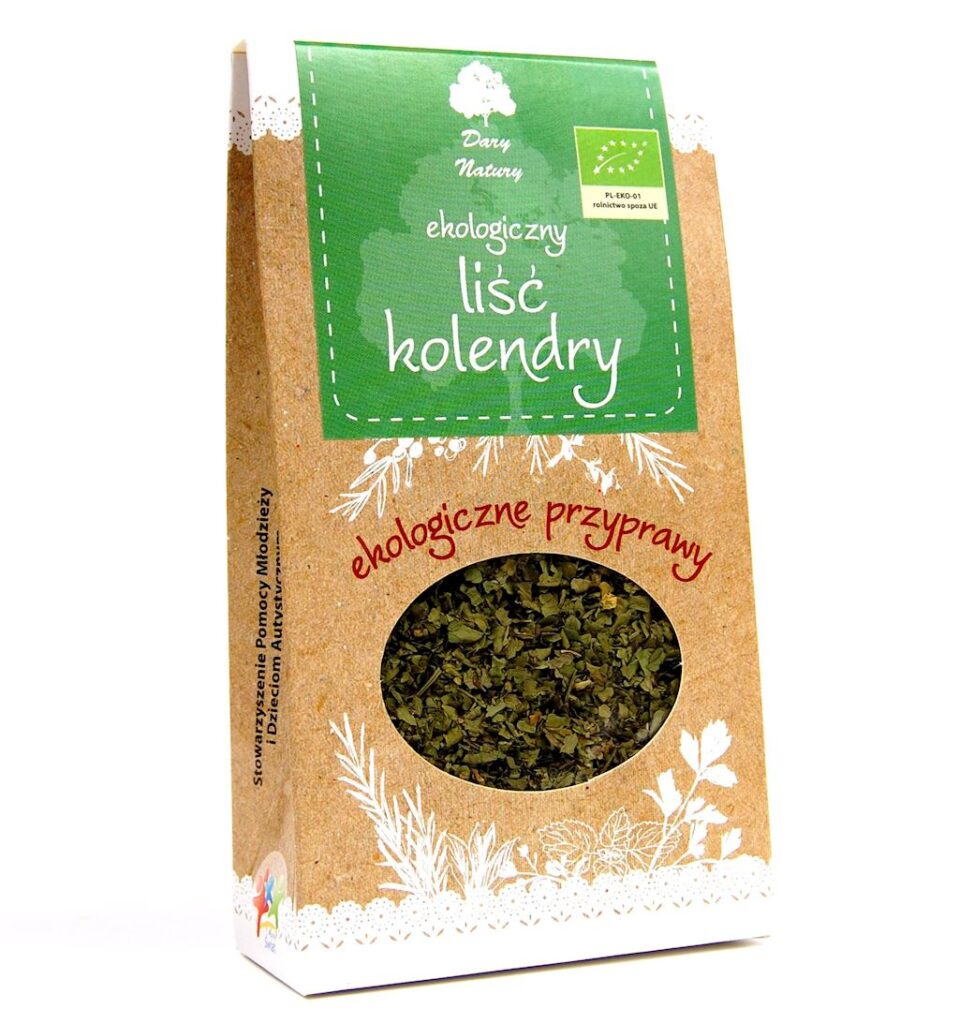 KOLENDRA LIŚĆ BIO 20 g – DARY NATURY