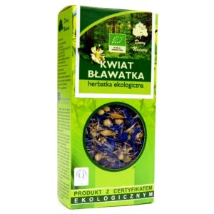 HERBATKA KWIAT BŁAWATKA BIO 25 g - DARY NATURY