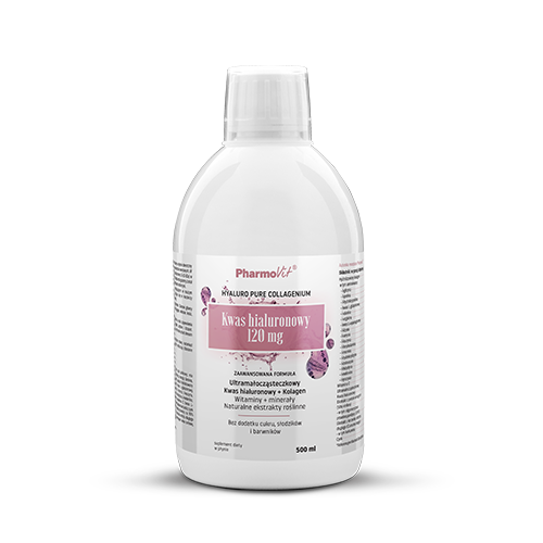 SUPLEMENT DIETY KWAS HIALURONOWY W PŁYNIE BEZGLUTENOWY 500 ml – PHARMOVIT