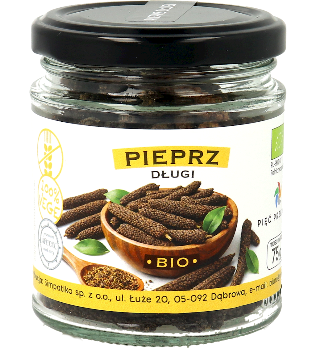 PIEPRZ DŁUGI BEZGLUTENOWY BIO 75 g - PIĘĆ PRZEMIAN