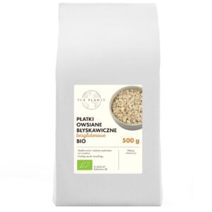 PŁATKI OWSIANE BŁYSKAWICZNE BEZGLUTENOWE BIO 500 g - THE PLANET