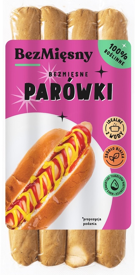 PARÓWKI ROŚLINNE 180 g – BEZMIĘSNY