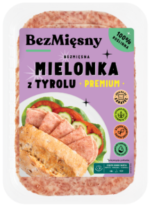 MIELONKA TYROLSKA ROŚLINNA PLASTRY 100 g - BEZMIĘSNY