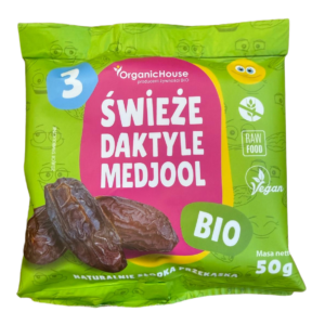 DAKTYLE MEDJOOL ŚWIEŻE BEZGLUTENOWE BIO 50 g (3 szt.) - ORGANICHOUSE