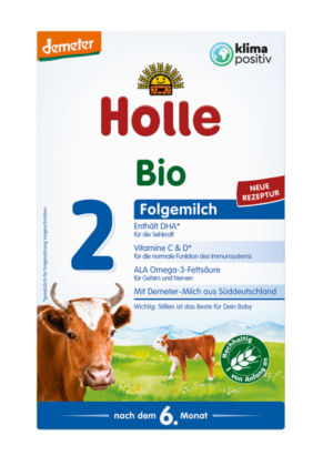 przecena MLEKO NASTĘPNE KROWIE 2 DLA NIEMOWLĄT PO 6 MIESIĄCU DEMETER BIO 600 g - HOLLE