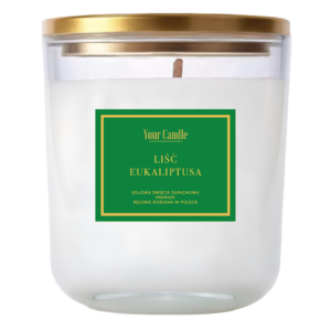 ŚWIECA SOJOWA ZAPACHOWA LIŚĆ EUKALIPTUSA 180 ml - YOUR CANDLE