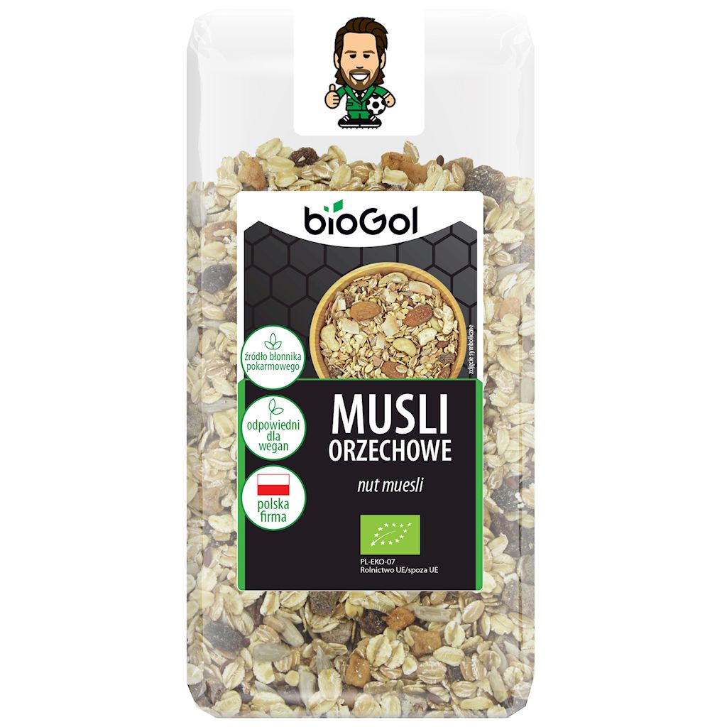 MUSLI ORZECHOWE BIO 300 g – BIOGOL