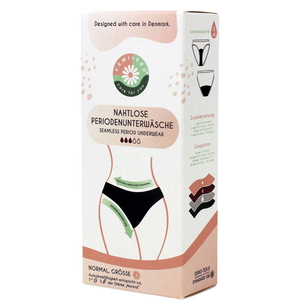 MAJTKI MENSTRUACYJNE BEZSZWOWE ROZMIAR S – FEMI.EKO