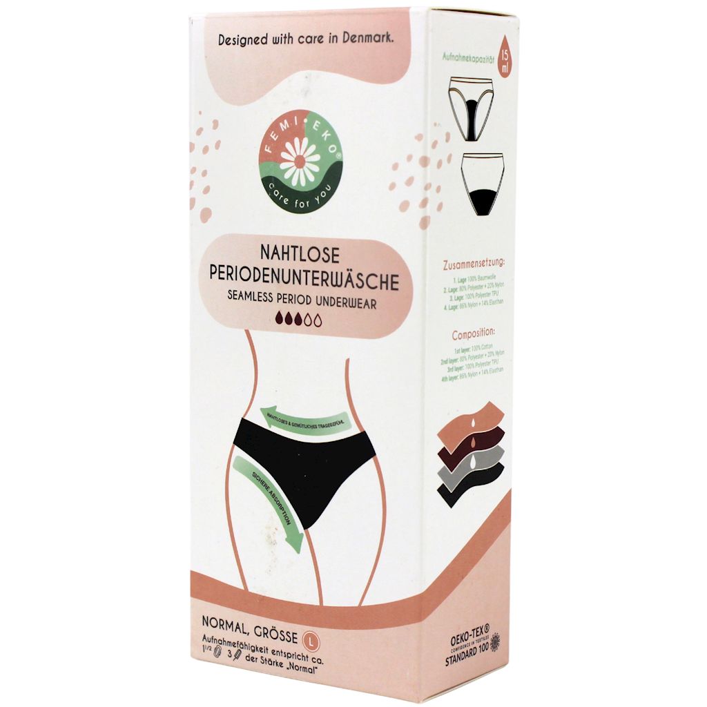 MAJTKI MENSTRUACYJNE BEZSZWOWE ROZMIAR L – FEMI.EKO