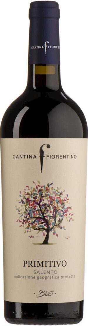 WINO CZERWONE WYTRAWNE PRIMITIVO BIO 0,75 L (WŁOCHY) - CANTINA FIORENTINO
