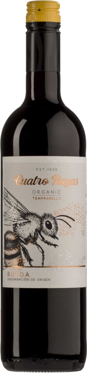 WINO CZERWONE WYTRAWNE TEMPRANILLO BIO 750 ml - CUATRO RAYAS