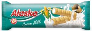 RURKI KUKURYDZIANE Z KREMEM MLECZNYM BEZGLUTENOWE 18 g - ALASKA