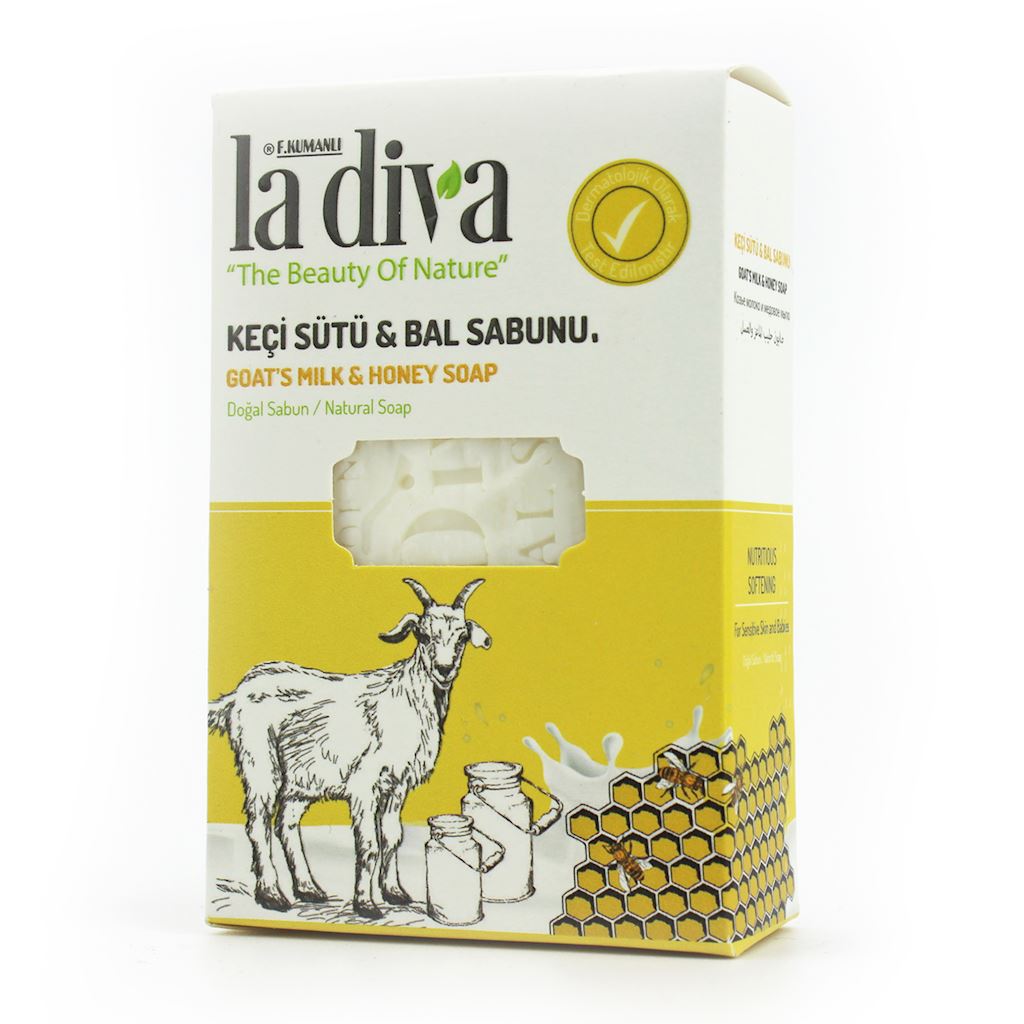MYDŁO W KOSTCE KOZIE MLEKO I MIÓD 100 g – LA DIVA