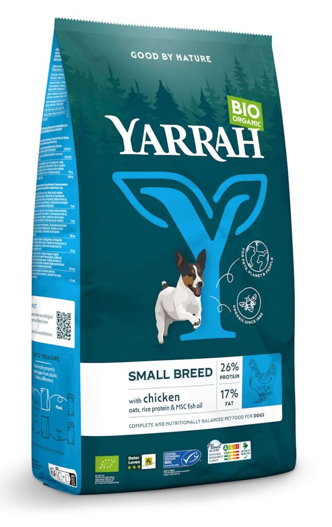 (DLA PSA MAŁEJ RASY I SZCZENIĄT) KARMA Z KURCZAKIEM BIO 2 kg – YARRAH