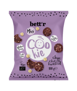 CIASTKA Z CZEKOLADĄ I ORZECHAMI LASKOWYMI BEZ DODATKU CUKRÓW BIO 100 g - BETT'R