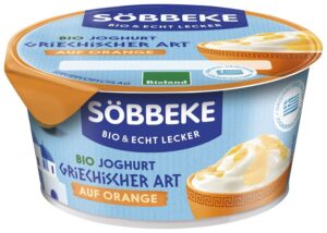 JOGURT TYPU GRECKIEGO Z POMARAŃCZĄ IO 150 g - SOBBEKE