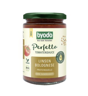 SOS POMIDOROWY BOLOŃSKI Z SOCZEWICĄ BEZ DODATKU CUKRÓW BIO 340 ml - BYODO