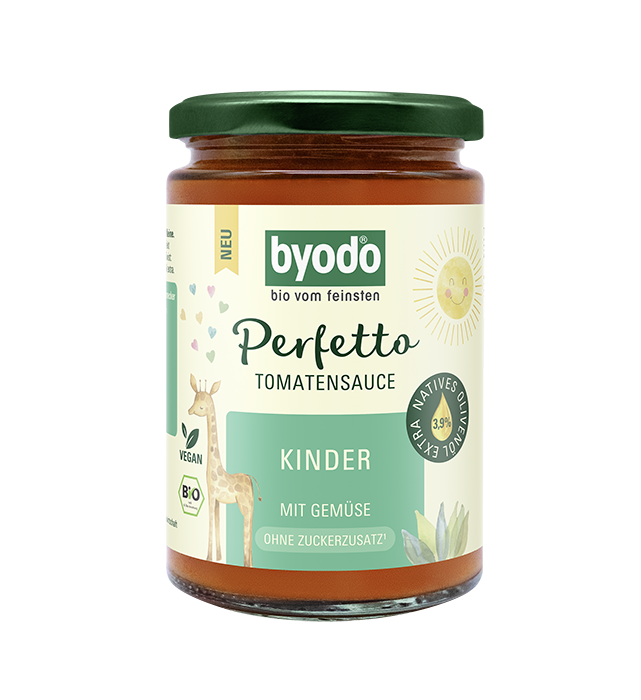 SOS POMIDOROWY Z WARZYWAMI DLA DZIECI BEZ DODATKU CUKRÓW BIO 340 ml – BYODO